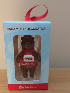 Tim Hortons  Bear Holiday Ornament 2025 brand new